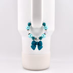 Simple Bow Charm Tumbler Handle Bracelet