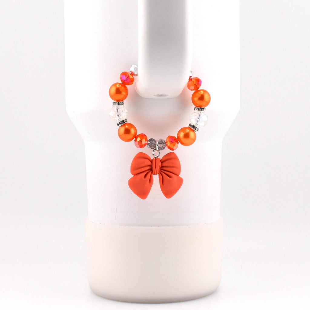 Simple Bow Charm Tumbler Handle Bracelet