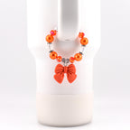 Simple Bow Charm Tumbler Handle Bracelet