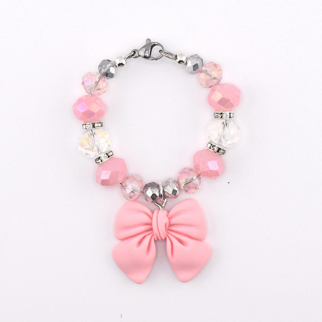 Simple Bow Charm Tumbler Handle Bracelet