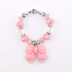 Simple Bow Charm Tumbler Handle Bracelet