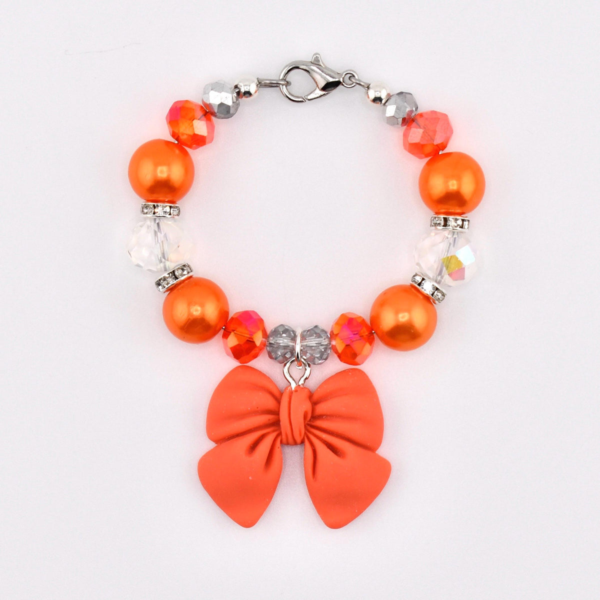 Simple Bow Charm Tumbler Handle Bracelet