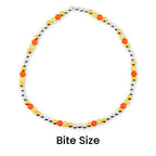 Candy Corn Charm Bracelet Stack: Beaded Halloween Jewelry Set