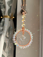 Crystal Sun Catcher Window Hanging | Handmade Copper Suncatcher | Rainbow Maker | Prism Window Decor