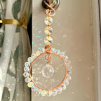 Crystal Sun Catcher Window Hanging | Handmade Copper Suncatcher | Rainbow Maker | Prism Window Decor