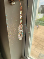 Crystal Sun Catcher Window Hanging | Handmade Copper Suncatcher | Rainbow Maker | Prism Window Decor