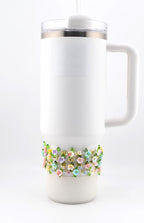 Pastel Flower Beaded Bracelet | Handmade Floral Stretch Jewelry | Spring Garden Charm
