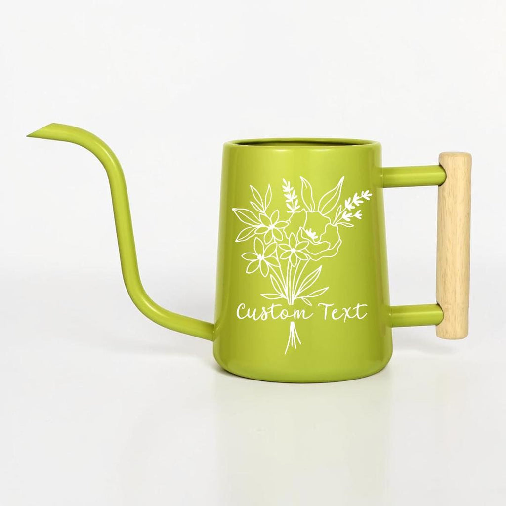 Watering Can with Customizable Floral Bouquet Design