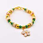 Heirloom Floral Cream Tumbler Handle Bracelet