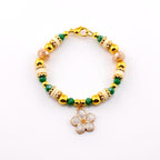 Heirloom Floral Cream Tumbler Handle Bracelet
