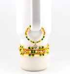 Heirloom Floral Cream Tumbler Handle Bracelet