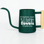 Personalized Watering Can with Flower Design and Customizable Name or Word