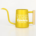 Personalized Watering Can with Flower Design and Customizable Name or Word