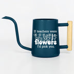 Personalized Watering Can with Flower Design and Customizable Name or Word