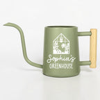 Metal Watering Can with Personalized Greenhouse Design