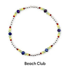 Tropical Destiny Bracelet Collection: Red Blue Yellow and Green Beaded Bracelets