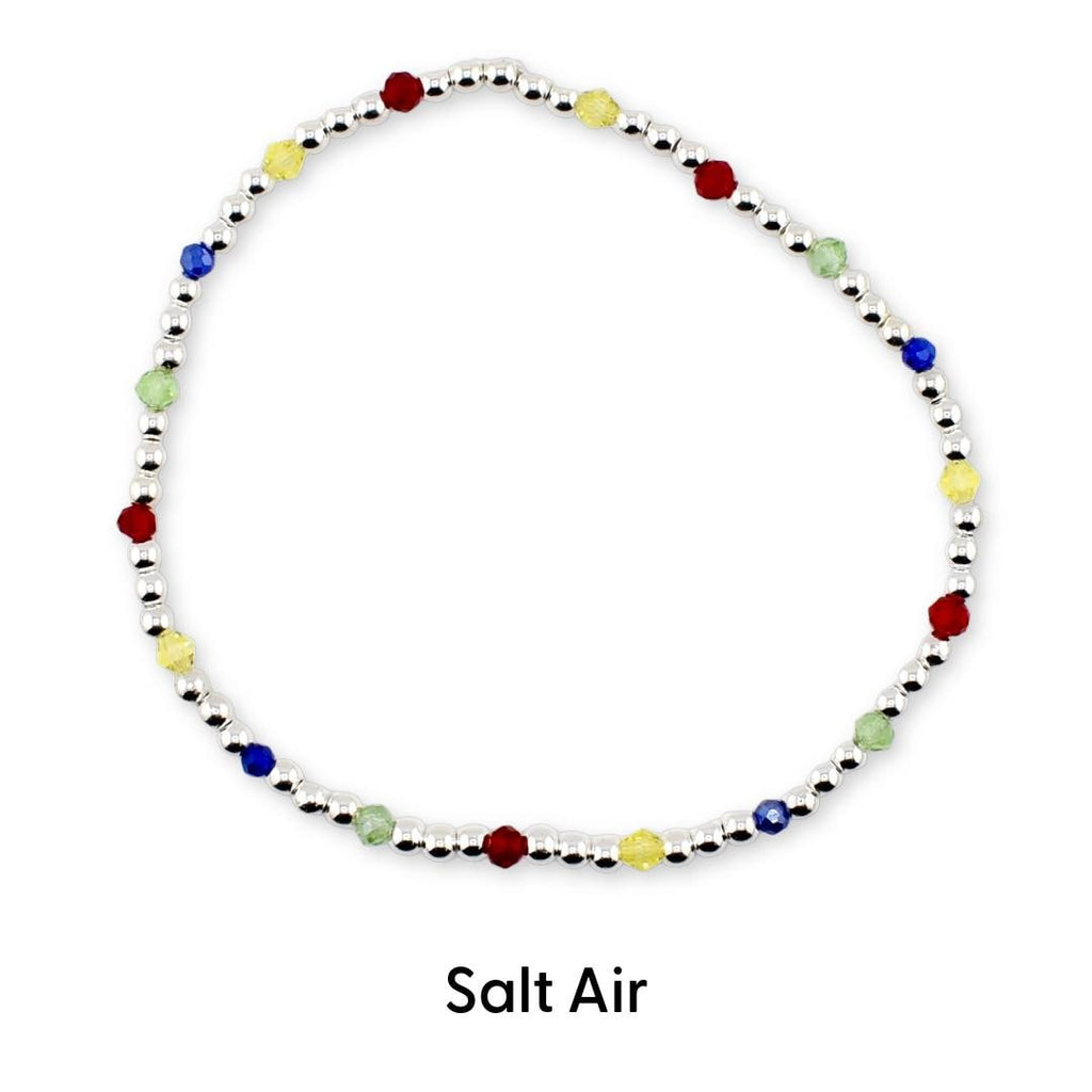 Tropical Destiny Bracelet Collection: Red Blue Yellow and Green Beaded Bracelets