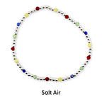 Tropical Destiny Bracelet Collection: Red Blue Yellow and Green Beaded Bracelets