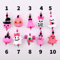 Pink Ghost Tumbler Handle Charm Bracelet