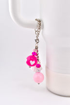 Pink Ghost Tumbler Handle Charm Bracelet