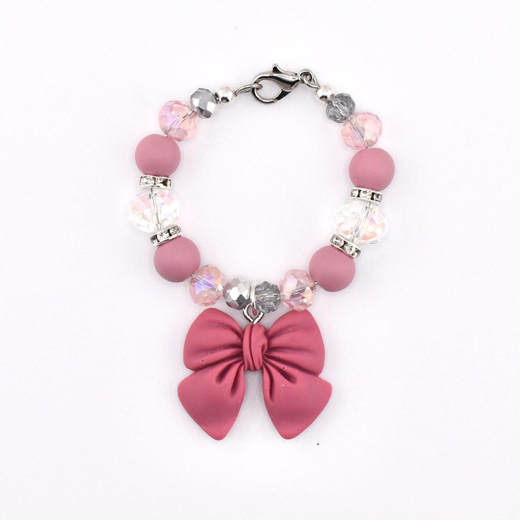 Simple Bow Charm Tumbler Handle Bracelet