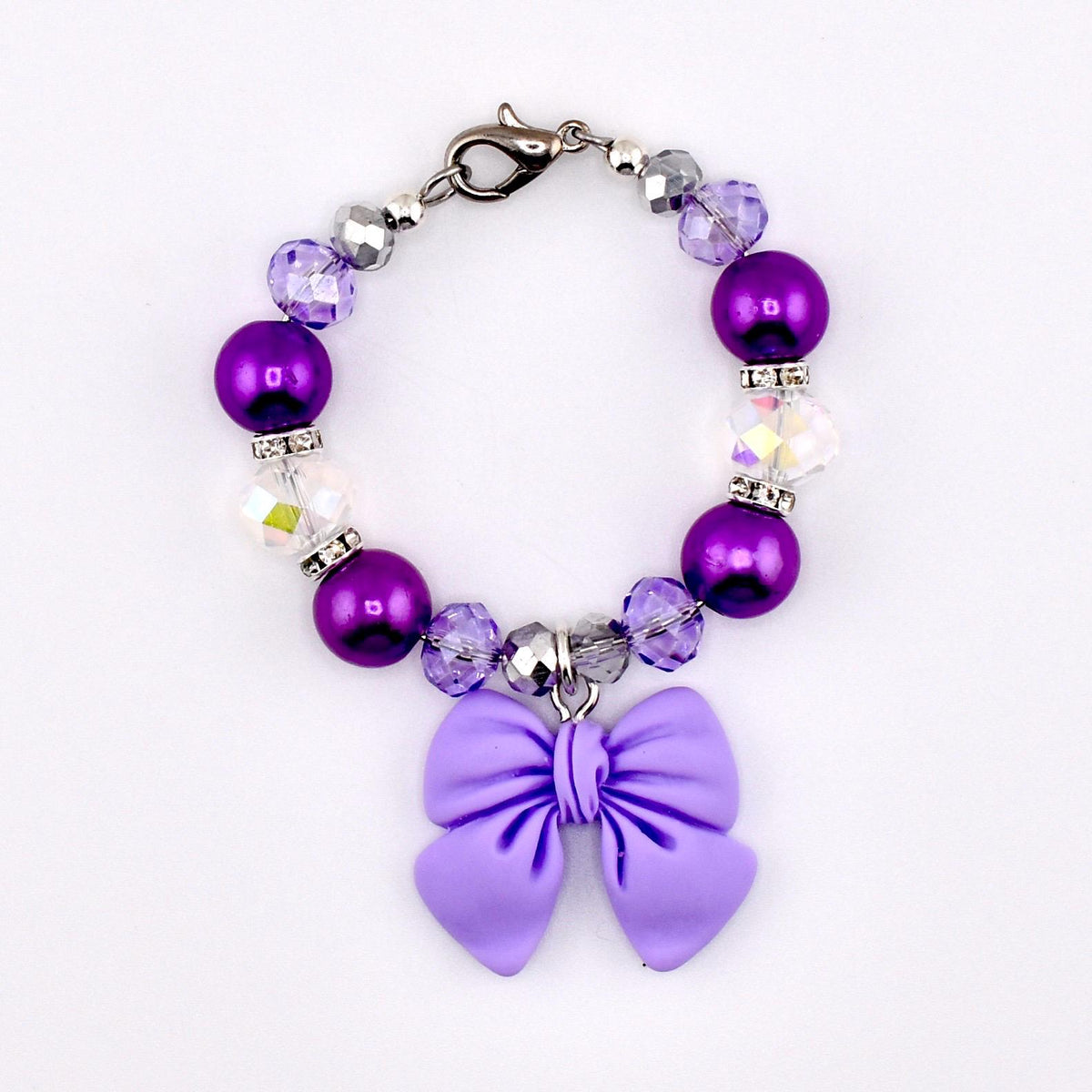 Simple Bow Charm Tumbler Handle Bracelet