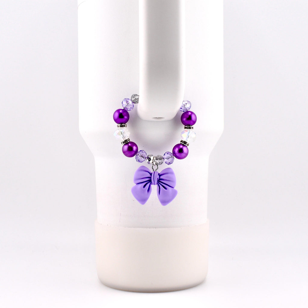 Simple Bow Charm Tumbler Handle Bracelet