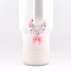 Simple Bow Charm Tumbler Handle Bracelet
