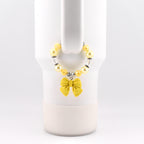 Simple Bow Charm Tumbler Handle Bracelet