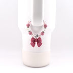 Simple Bow Charm Tumbler Handle Bracelet