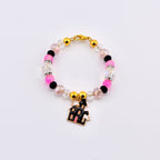 Pink and Black Halloween Tumbler Handle Charm