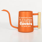 Personalized Watering Can with Flower Design and Customizable Name or Word