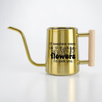 Personalized Watering Can with Flower Design and Customizable Name or Word
