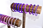 Purple Beaded Stretch Bracelet | Minimalist Bead Stacking Bracelet