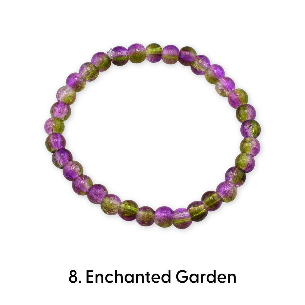 Mixed Color Beaded Stretch Bracelet | Minimalist Bead Stacking Bracelet
