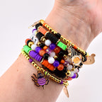 Trick or Treat Bracelet Collection: Halloween Charm Bracelet Stack