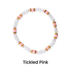 Blossom Gloss Bracelet Collection: Light Pink and Gold Stackable Bracelets