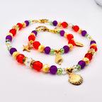 Princess Ariel Mermaid Necklace and Bracelet Set
