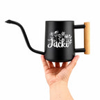Personalized Watering Can with Custom Floral Letter Design