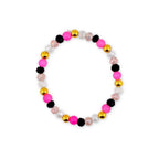 Pink and Black Halloween Charm Bracelet Set of 5