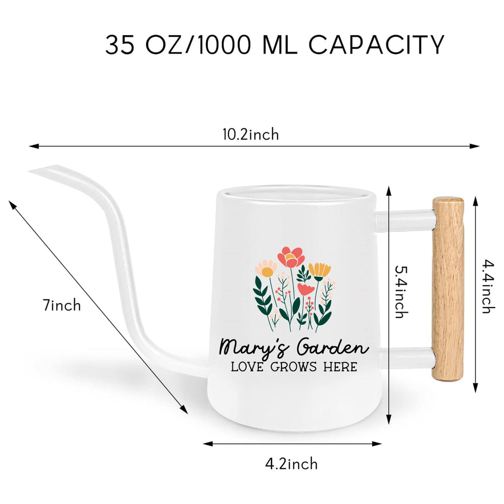Personalized Boho Floral Watering Can