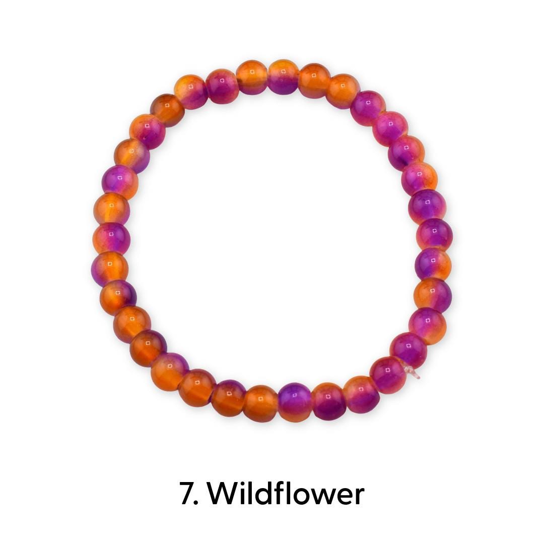 Mixed Color Beaded Stretch Bracelet | Minimalist Bead Stacking Bracelet