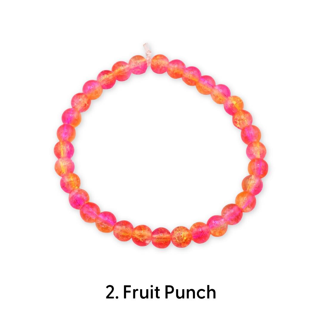 Mixed Color Beaded Stretch Bracelet | Minimalist Bead Stacking Bracelet