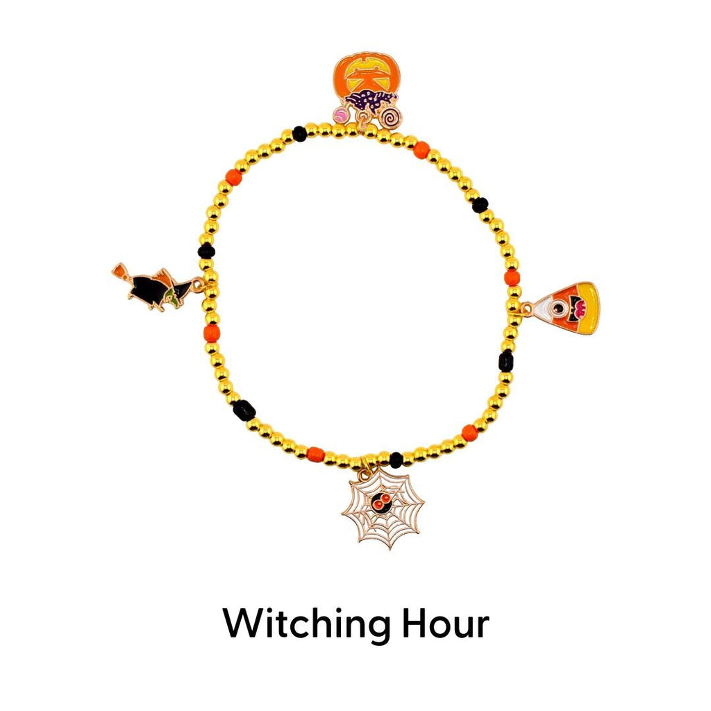 Trick or Treat Bracelet Collection: Halloween Charm Bracelet Stack