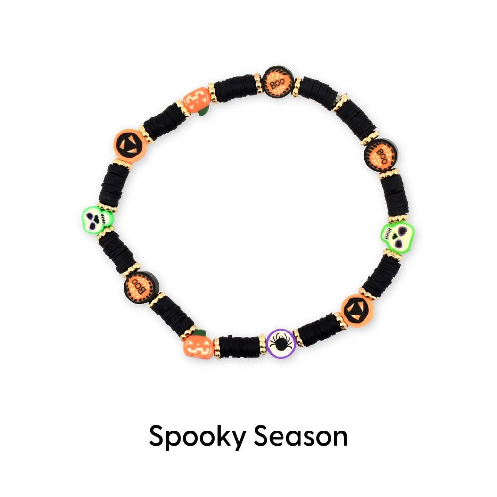Trick or Treat Bracelet Collection: Halloween Charm Bracelet Stack