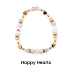 Blossom Gloss Bracelet Collection: Light Pink and Gold Stackable Bracelets