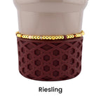 Bedrock Gloss Handmade Beaded Bracelet Collection: Burgundy Gold and Cream Bracelets
