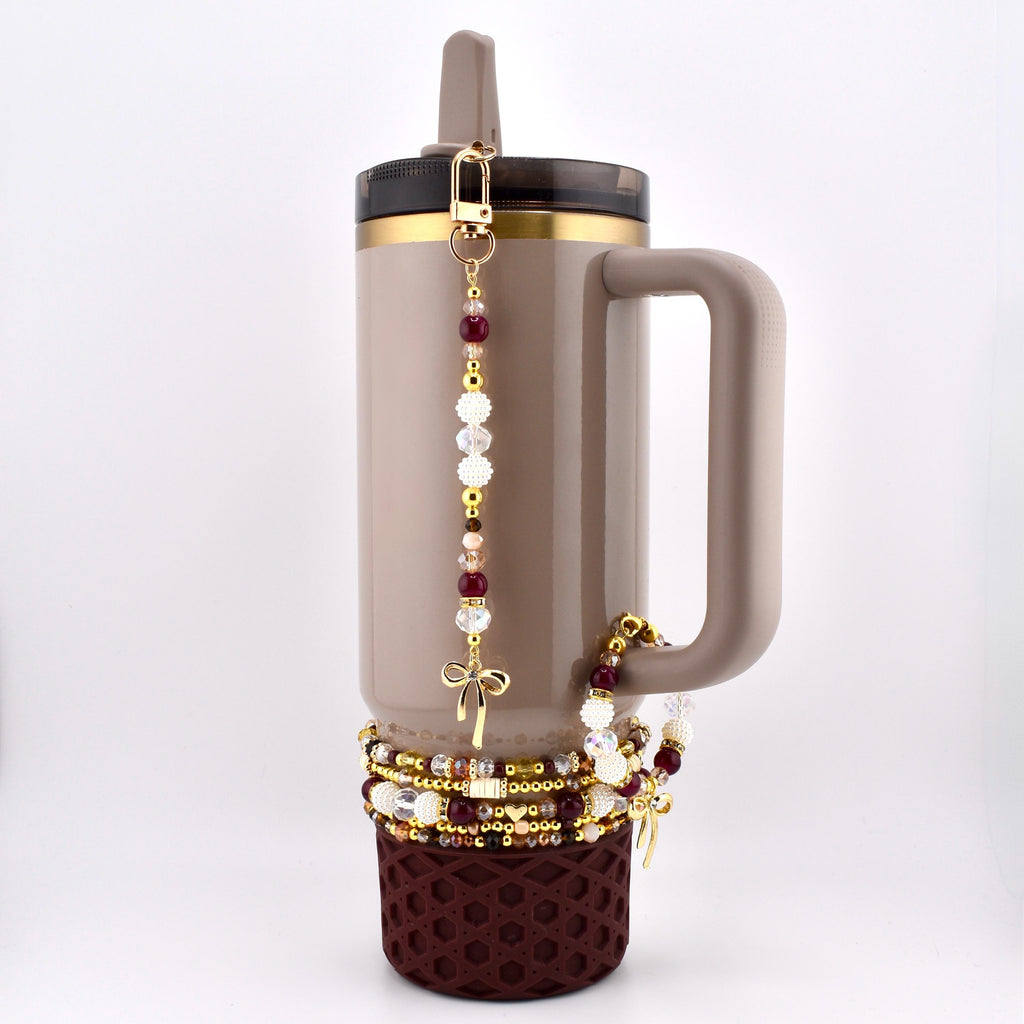Bedrock Gloss Tumbler Straw Charm