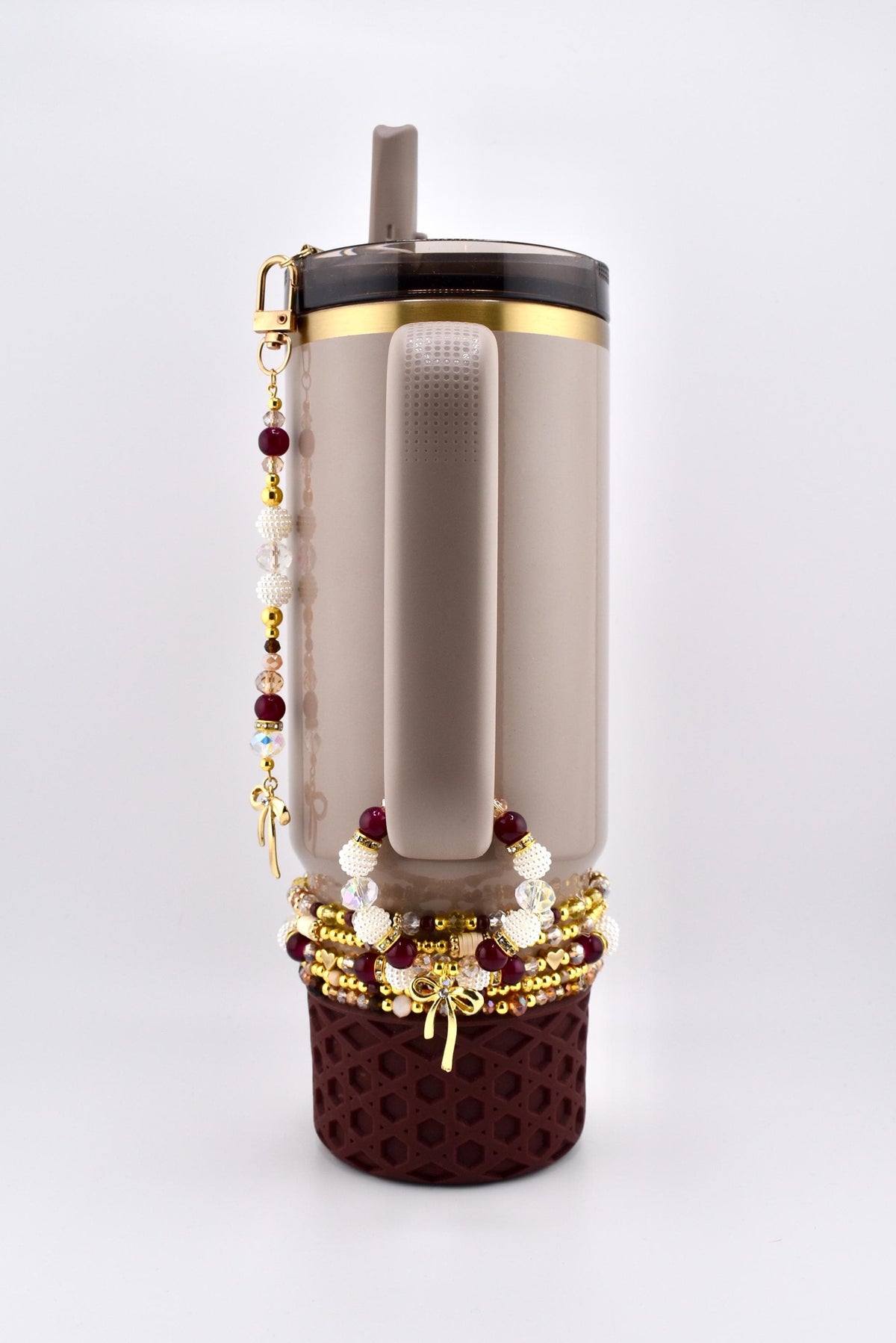 Bedrock Gloss Tumbler Straw Charm