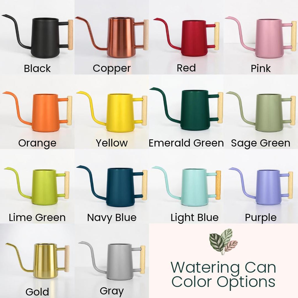 Watering Can with Personalized Name or Word and Floral Bouquet in Mason Jar Design